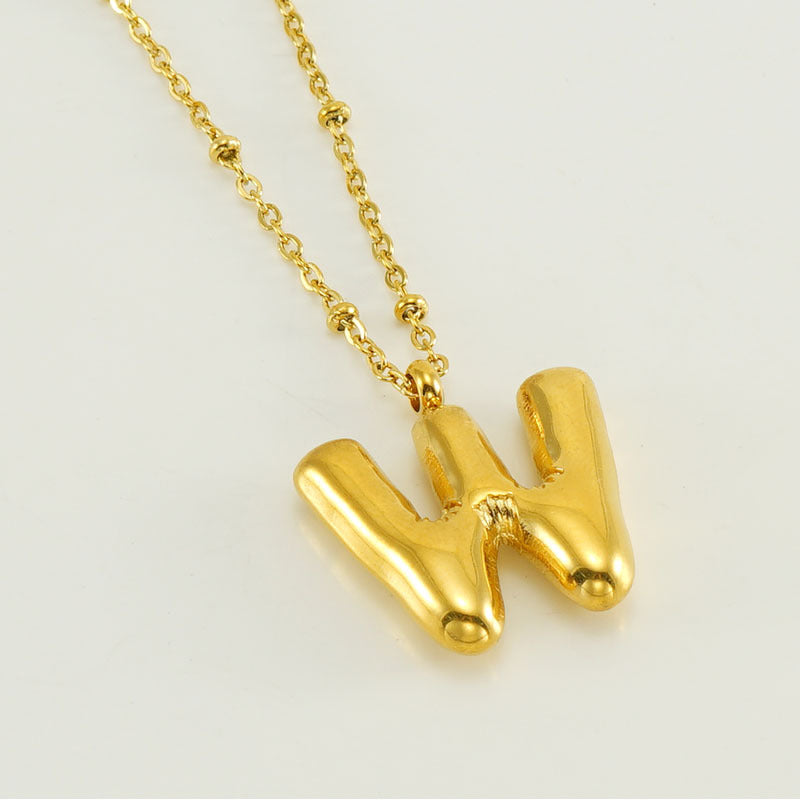 Irena – Gold Initial Charm Necklace
