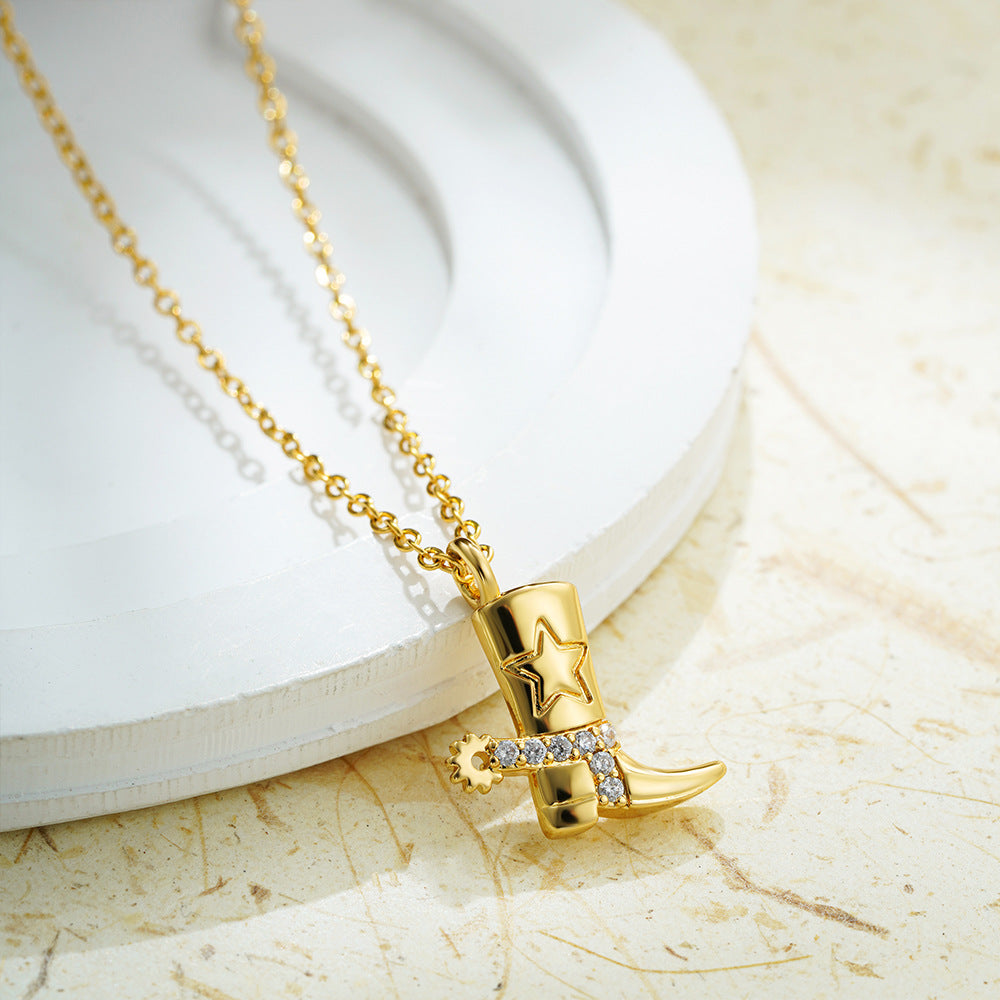 Johana – Elegant Necklace Adorned with Golden Pendants
