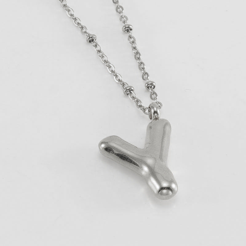 Irena – Gold Initial Charm Necklace