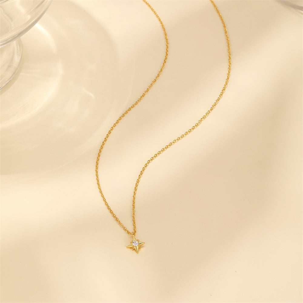 Lina – Elegant Silver Chain with Round Medallion