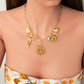 Emilie – Elegant Gold Necklace with Petite Pendants