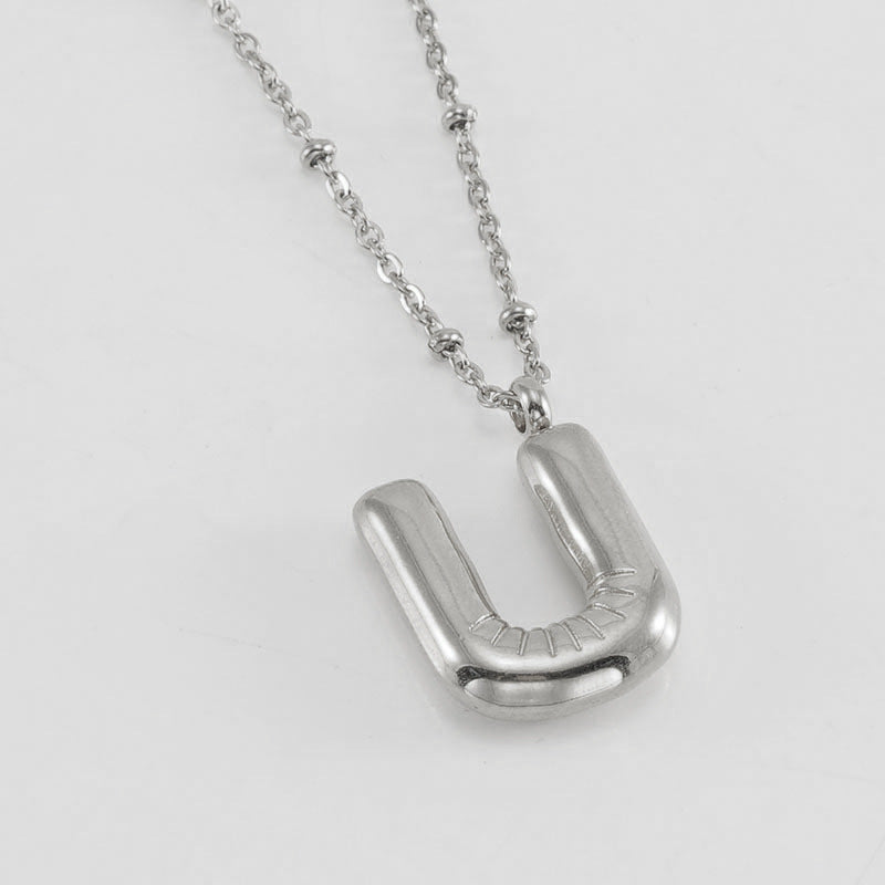 Irena – Gold Initial Charm Necklace