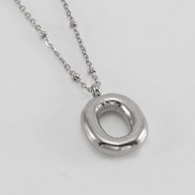 Irena – Gold Initial Charm Necklace