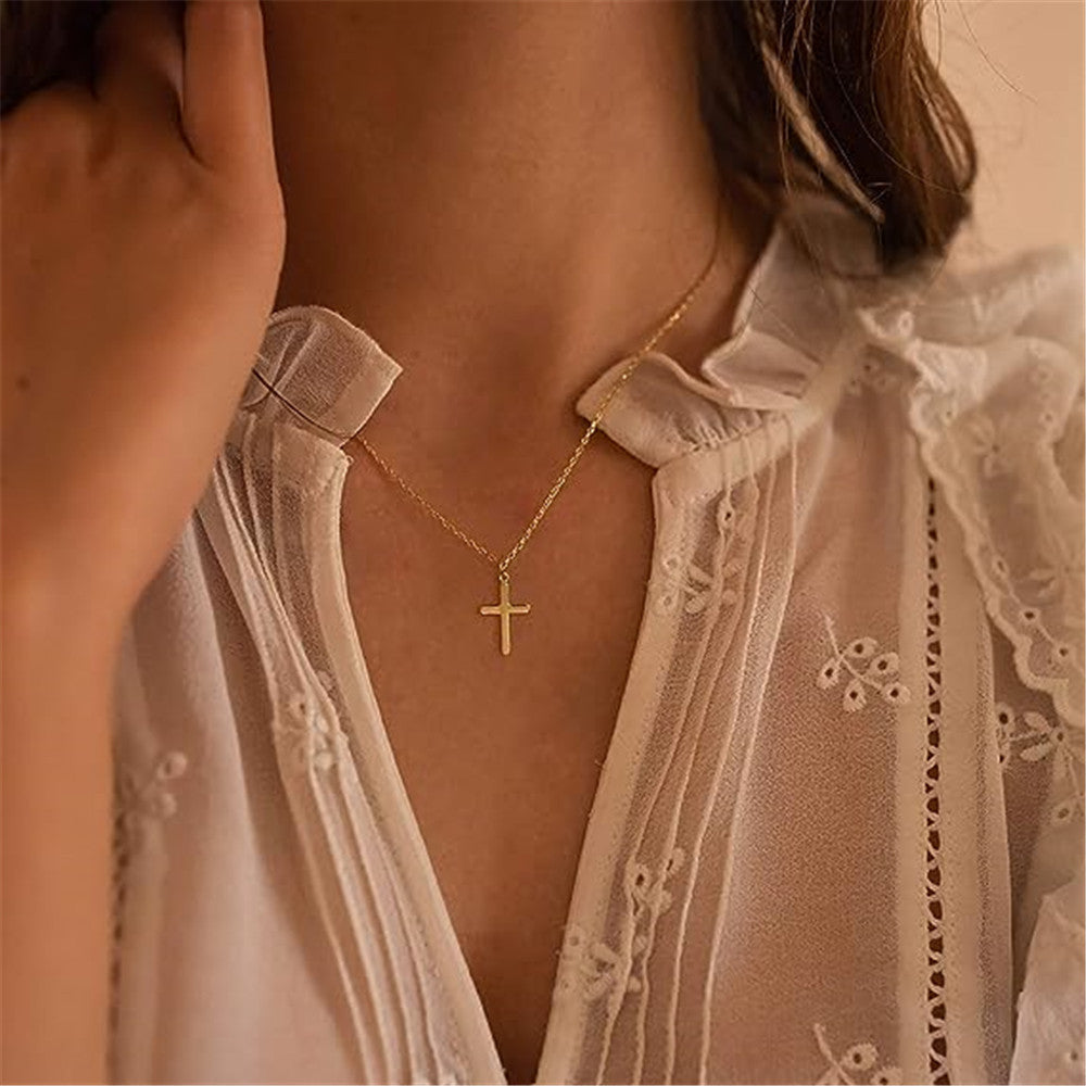 Elena – Double Silver Pendant Necklace