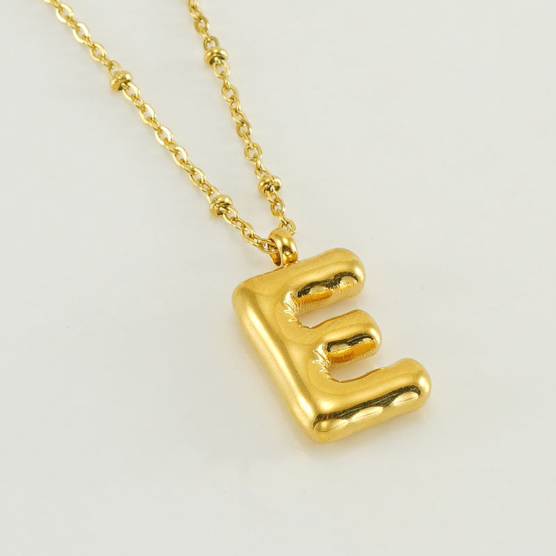 Irena – Gold Initial Charm Necklace