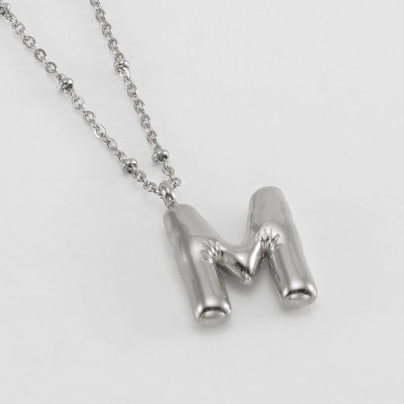 Irena – Gold Initial Charm Necklace