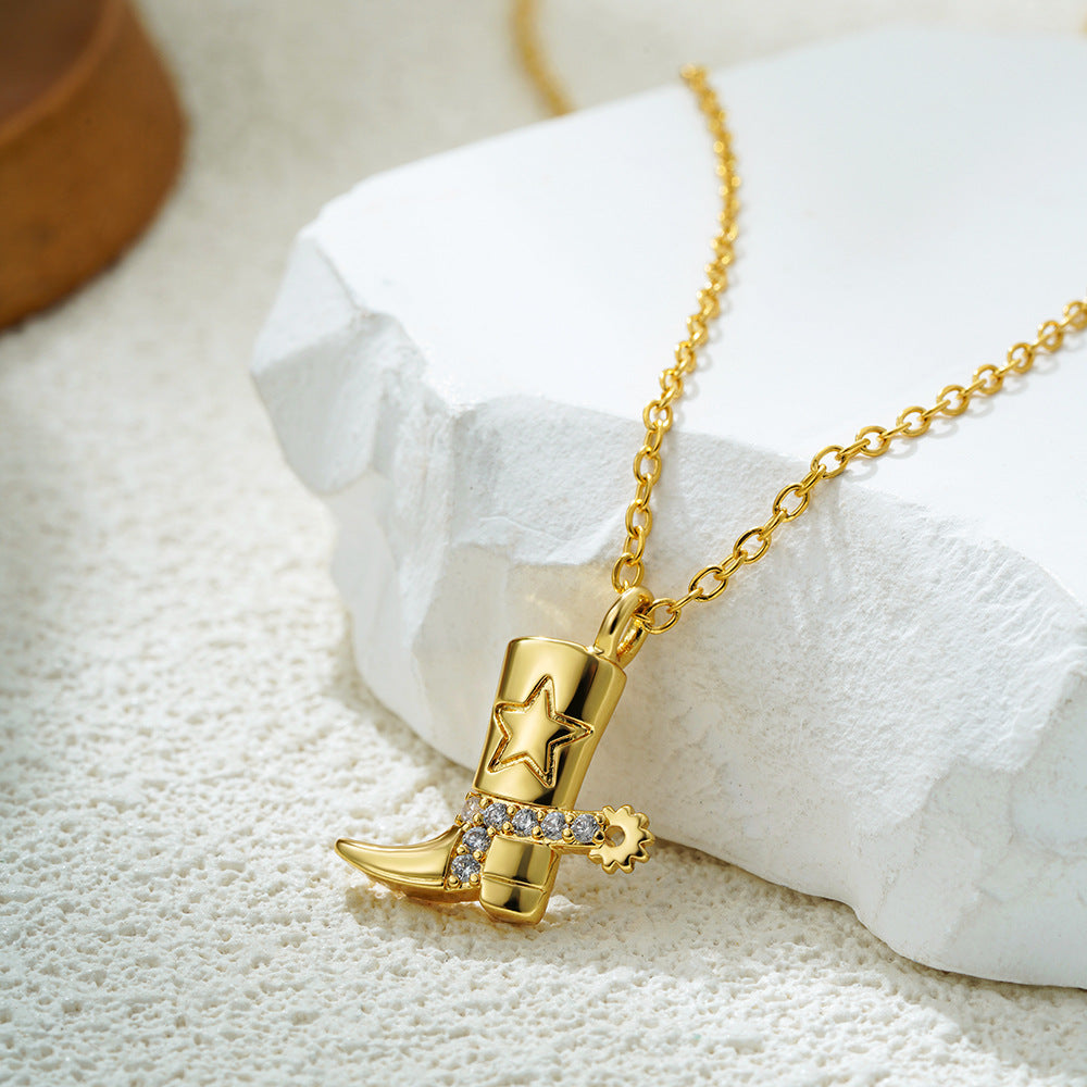 Johana – Elegant Necklace Adorned with Golden Pendants