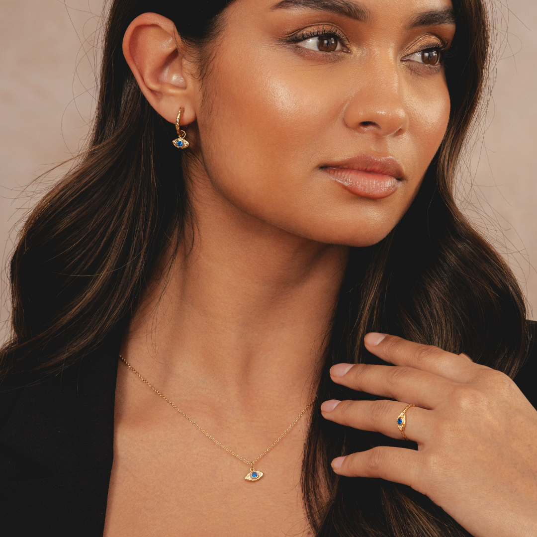 Evil Eye Necklace (Gold)