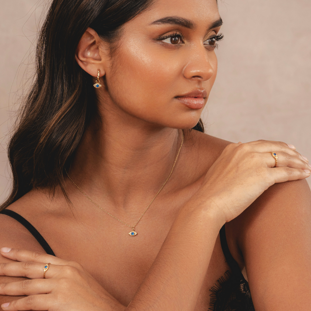 Evil Eye Necklace (Gold)