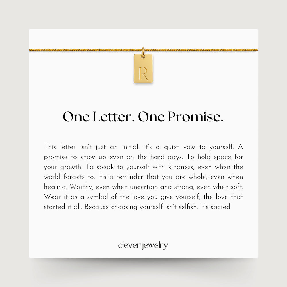 Personalized Initial Promise Necklace