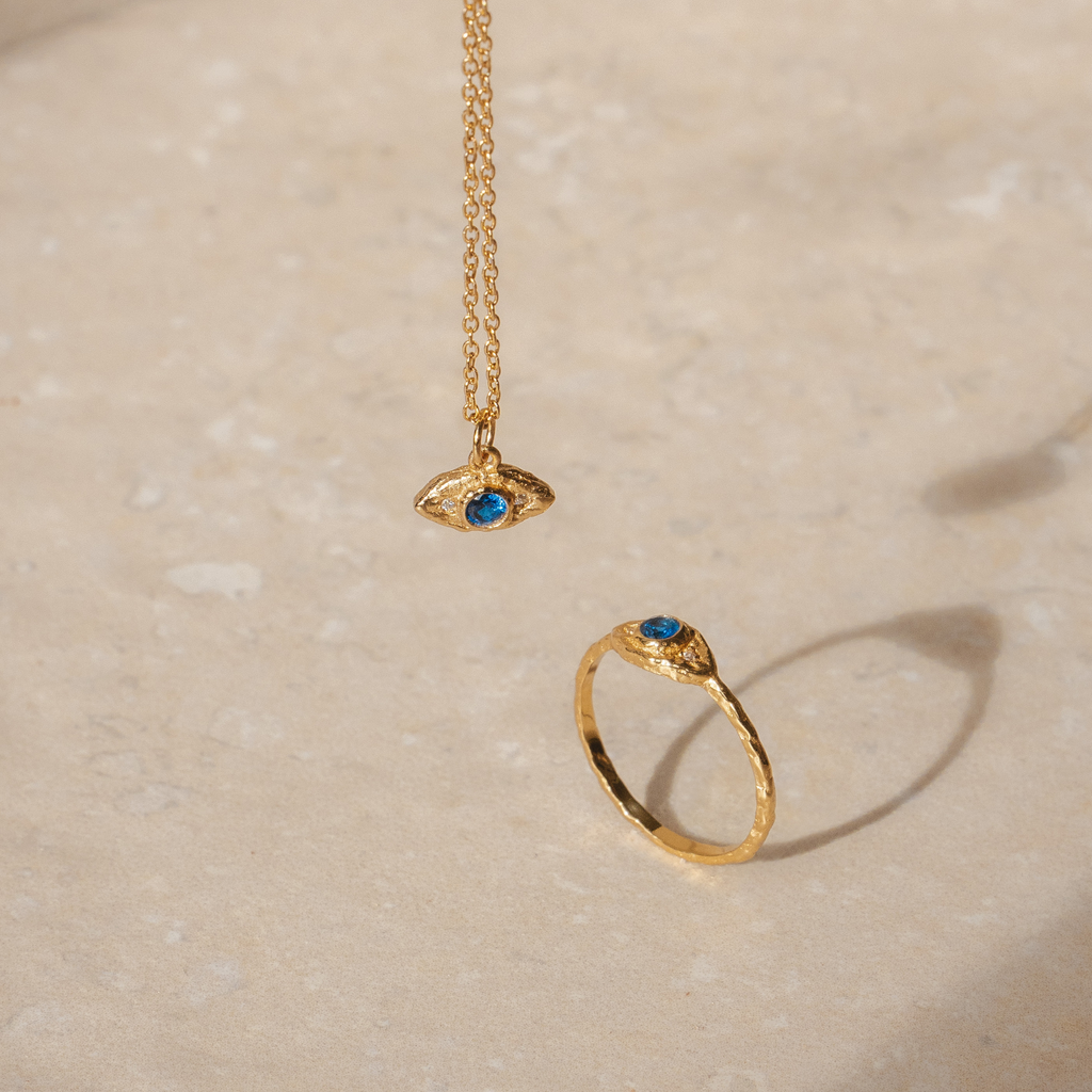 Evil Eye Necklace (Gold)