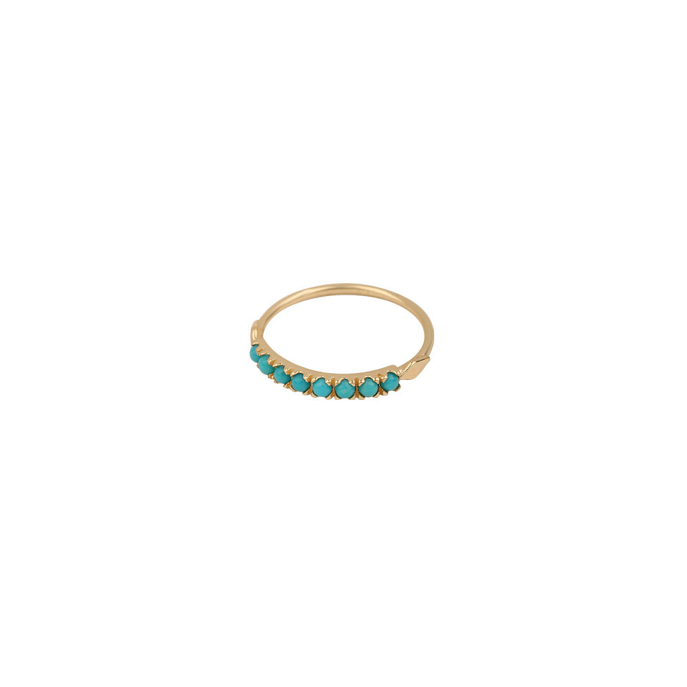 Turquoise Baguette Raki Ring