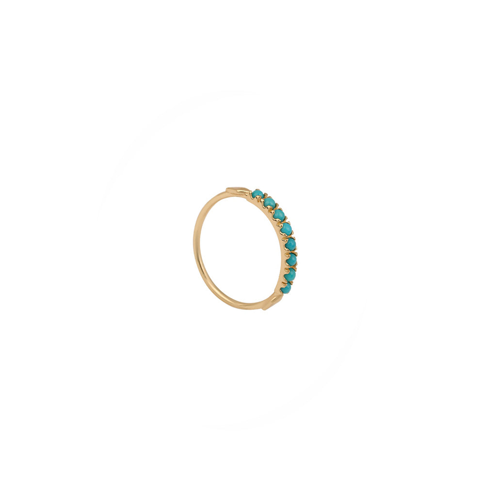 Turquoise Baguette Raki Ring