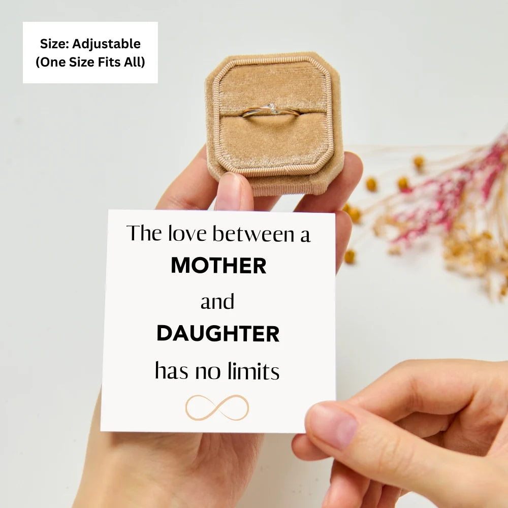 Mother-Daughter Infinity Ring