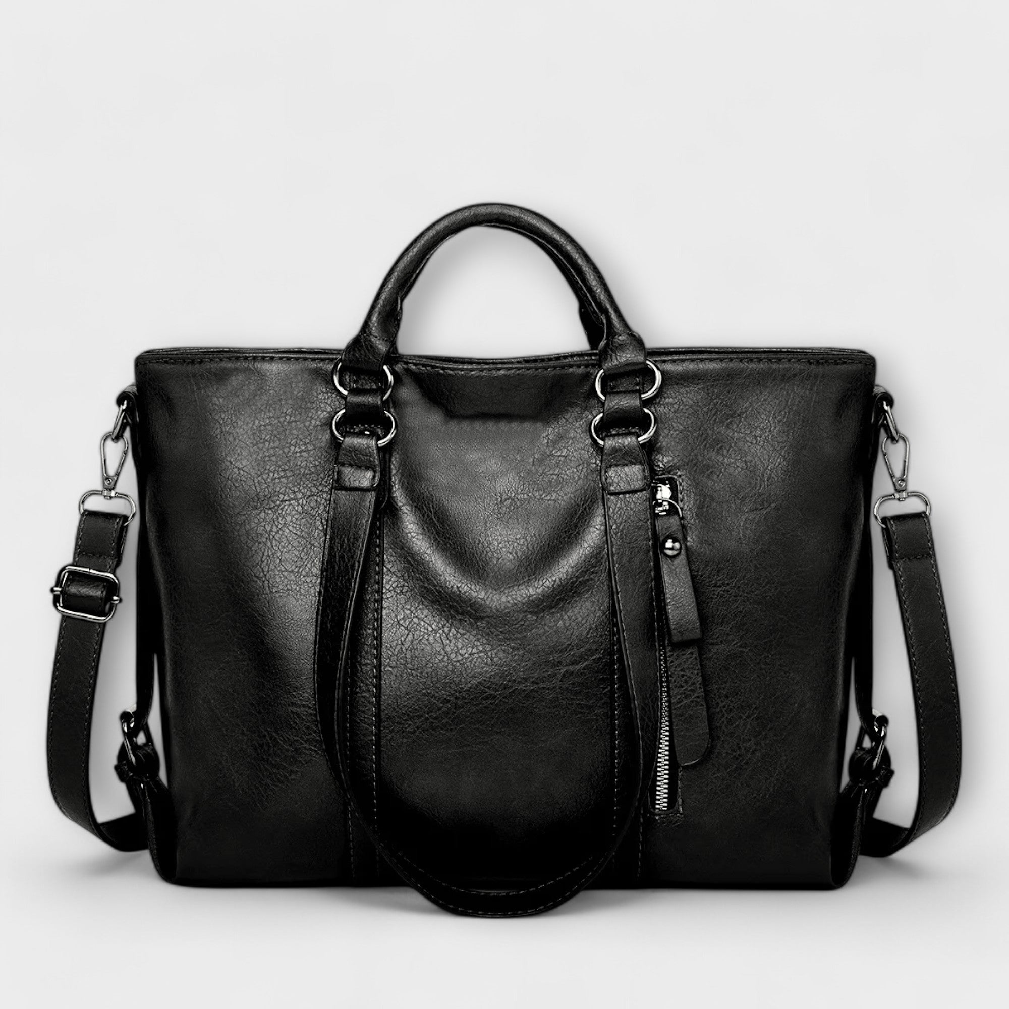 Olivia - Oversized Leather Tote