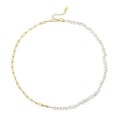 Livia – Elegant Gold Necklace with a Mesh Design