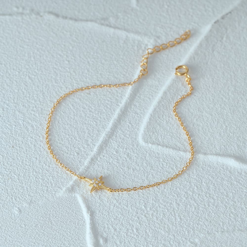 Miriam – Delicate Silver Bracelet with a Slim Chain