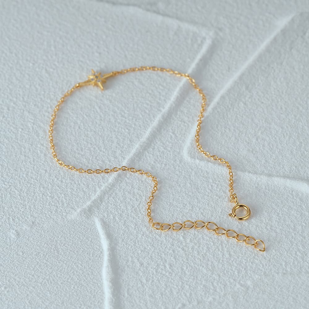 Miriam – Delicate Silver Bracelet with a Slim Chain