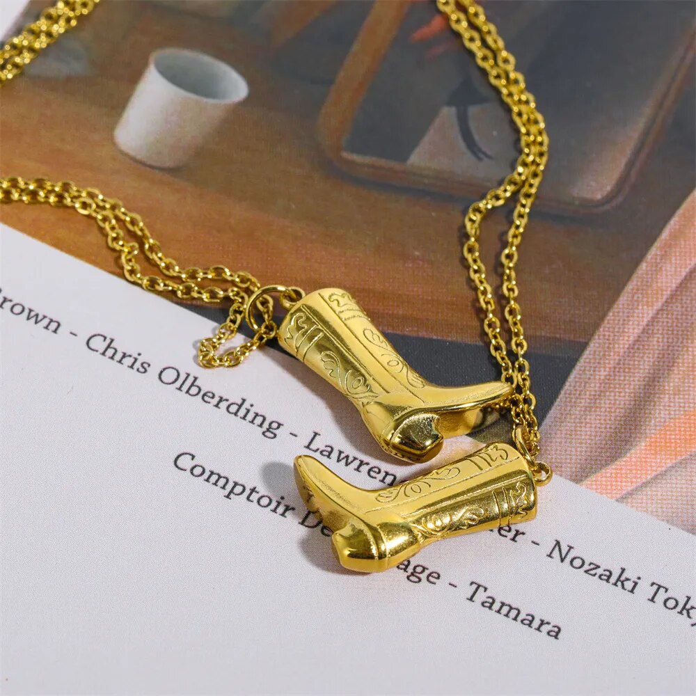 Jasmina – Gold Initial Pendant Necklace