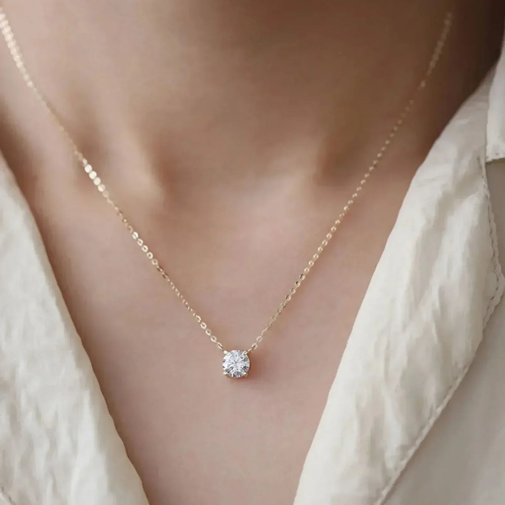 Rafaela – 18K Gold-Plated Sterling Silver Necklace with Zirconia Accents