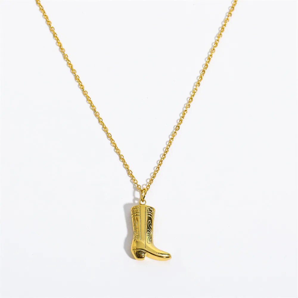 Jasmina – Gold Initial Pendant Necklace