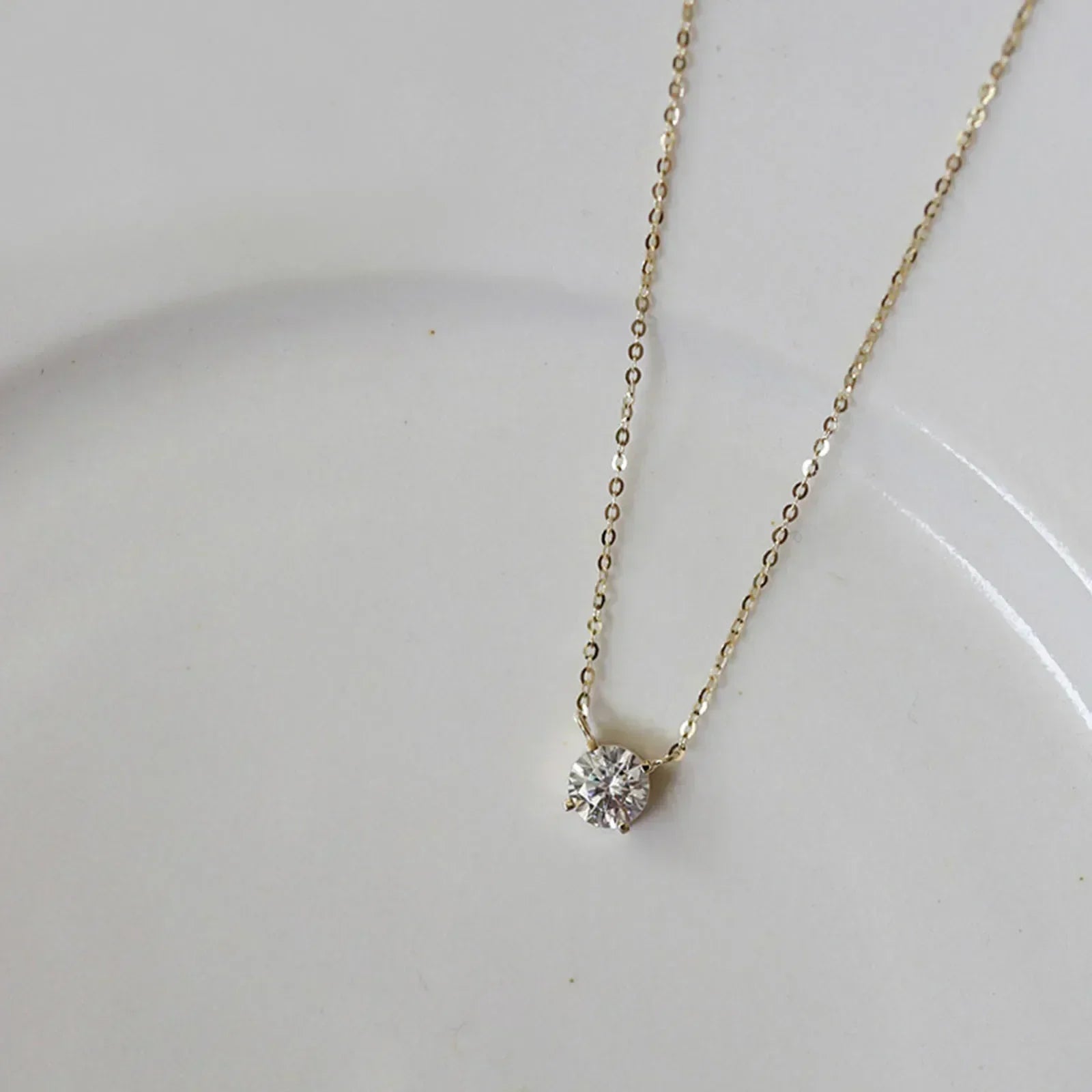 Rafaela – 18K Gold-Plated Sterling Silver Necklace with Zirconia Accents