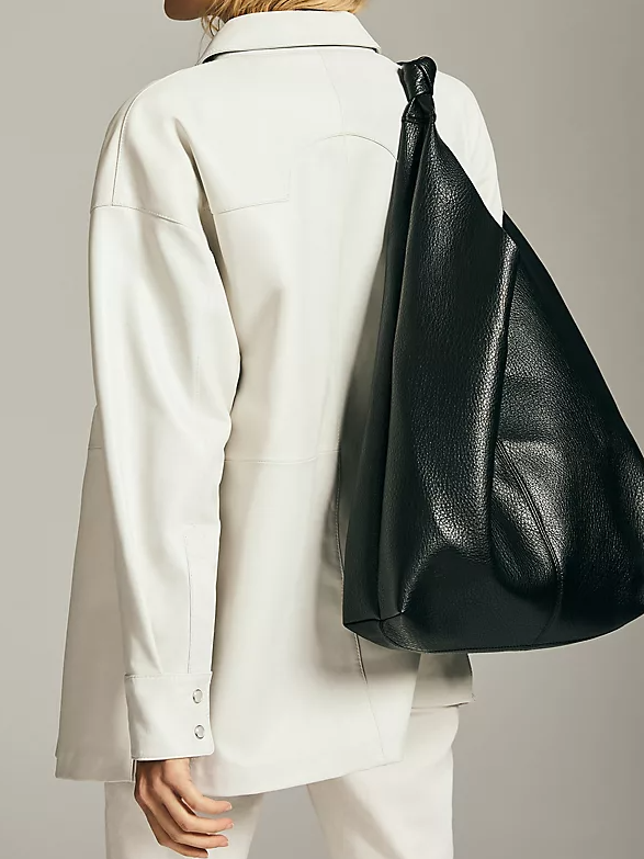 Vintage-Inspired Soft Leather Crossbody Bag