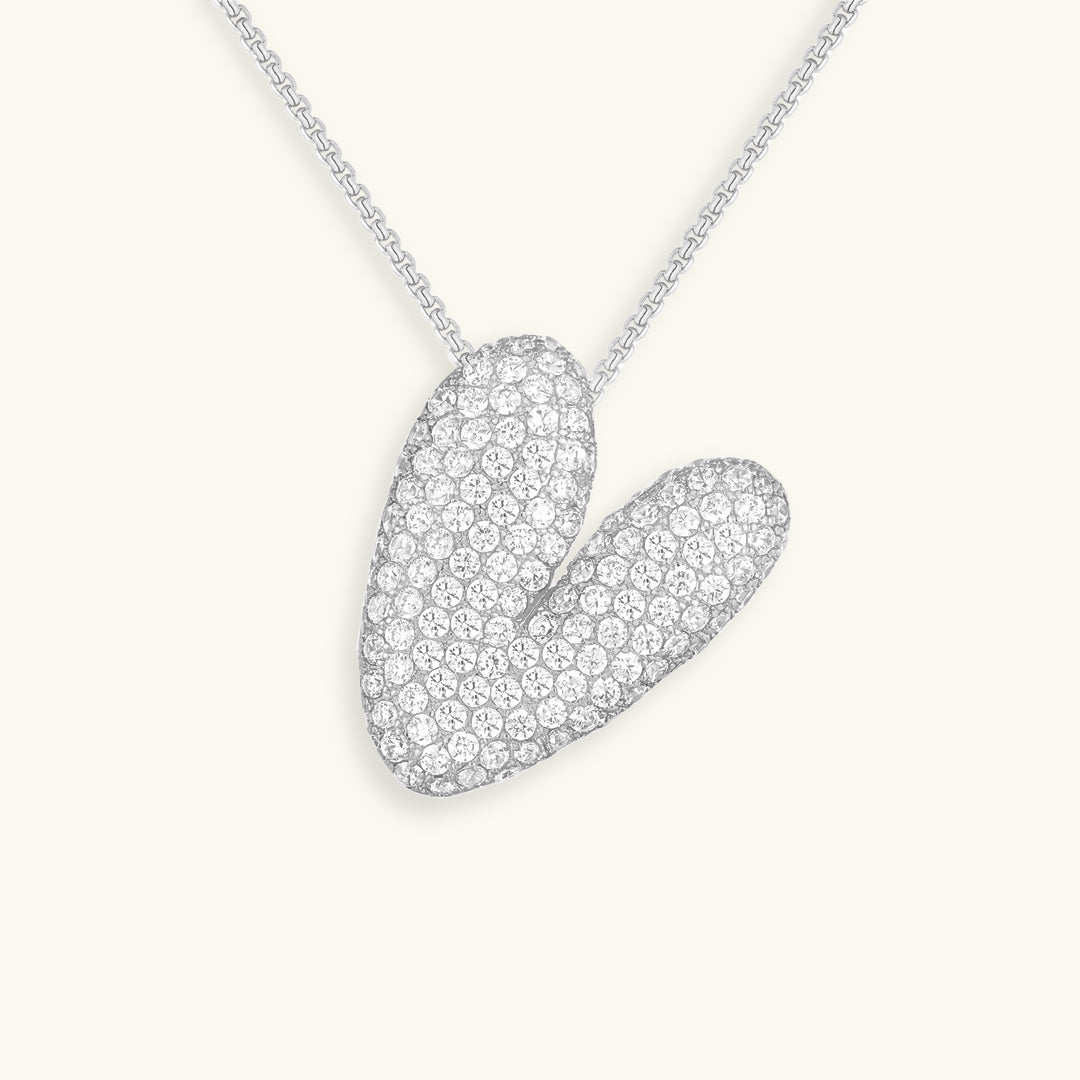 Melanie – Double Heart Gold Necklace