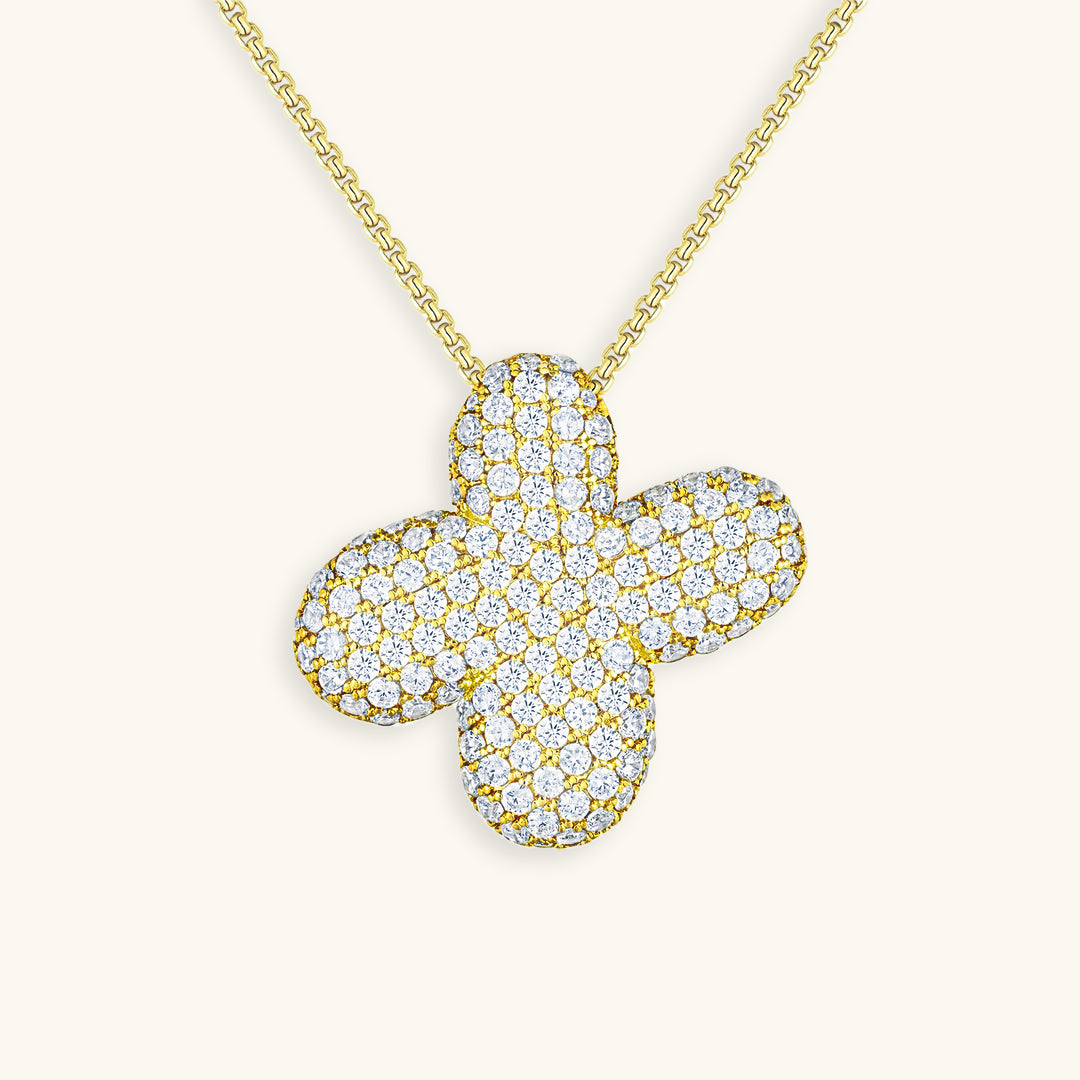 Melanie – Double Heart Gold Necklace