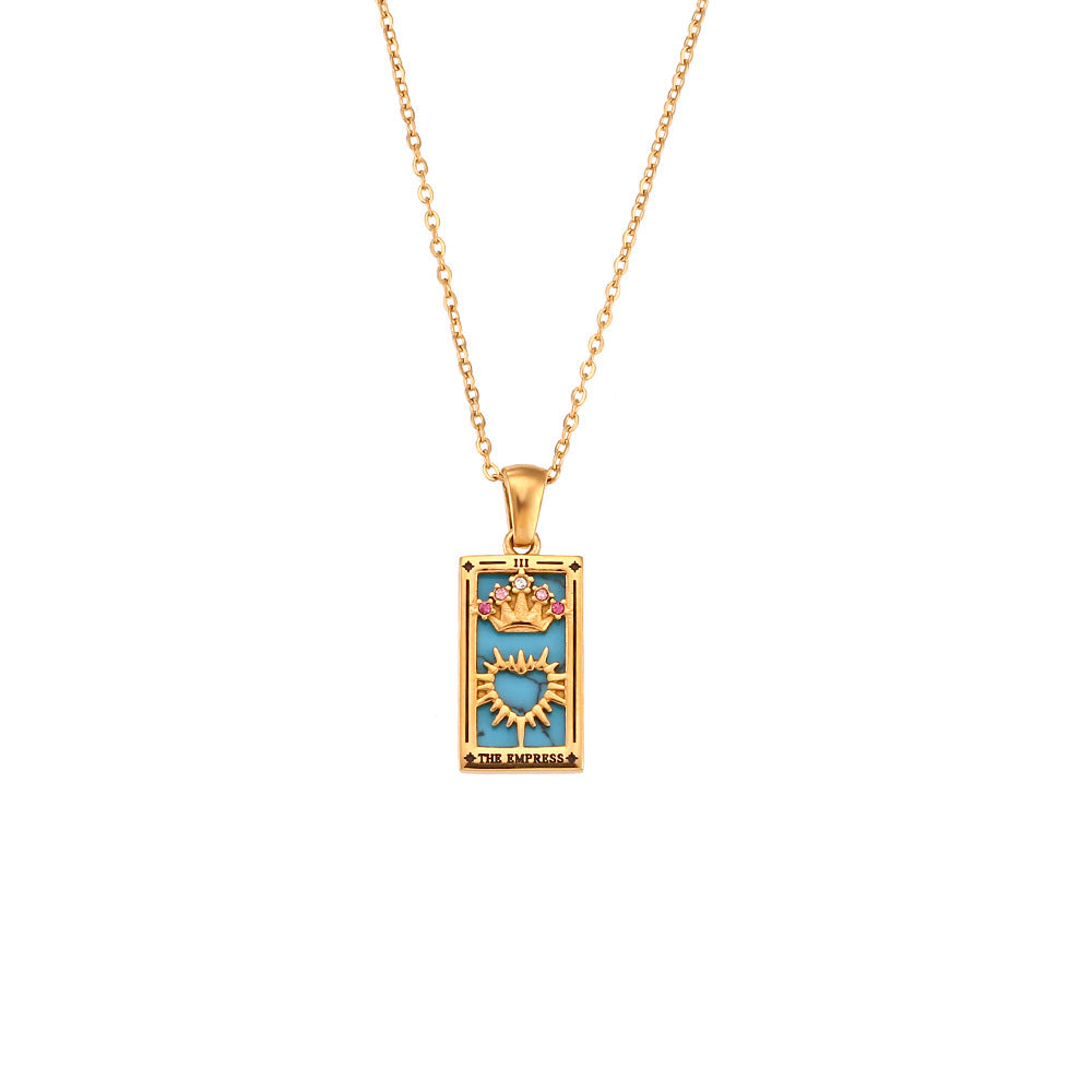 Sabina – Elegant Gold Necklace with Subtle Pendant