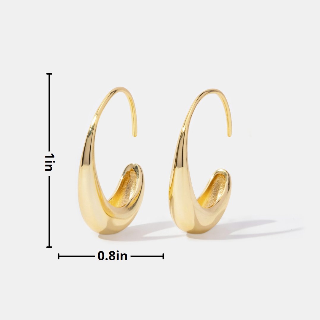 Susanne – Textured Gold Earrings