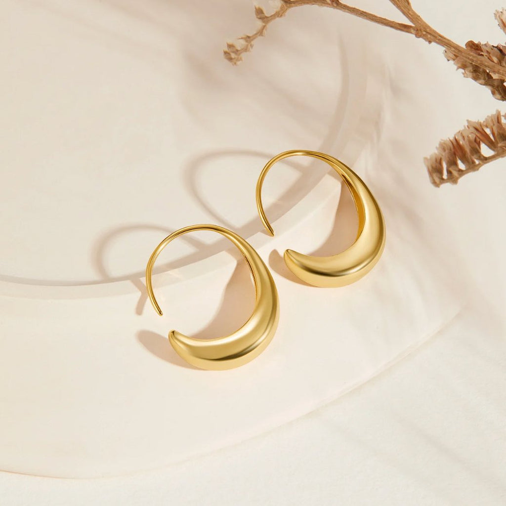Susanne – Textured Gold Earrings