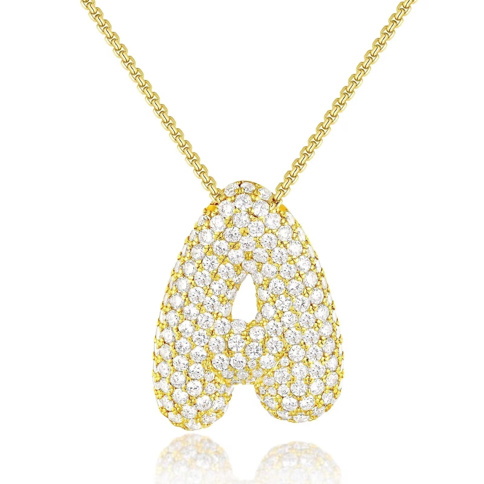 Melanie – Double Heart Gold Necklace