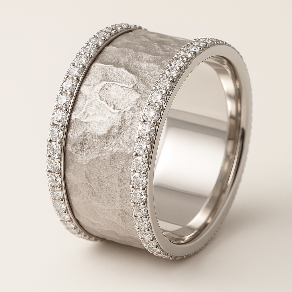 Hannah – Classic Silver Vintage Ring with Zirconia