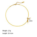 Rebecca - Initial Pendant Gold Necklace