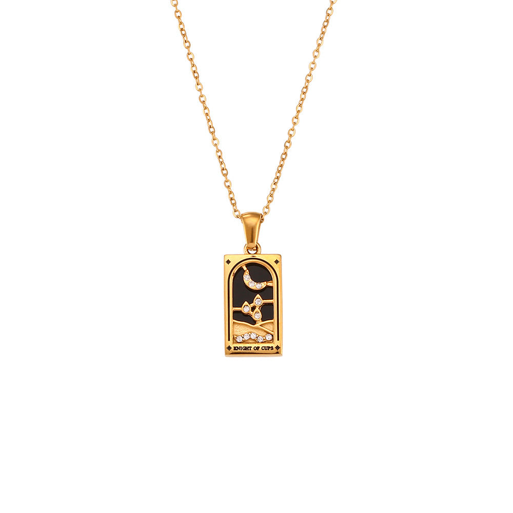 Sabina – Elegant Gold Necklace with Subtle Pendant