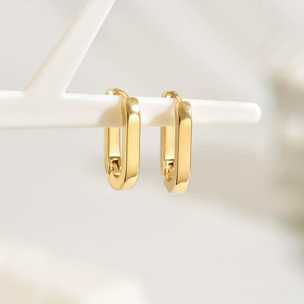 Alina – Chic Geometric Hoop Earrings