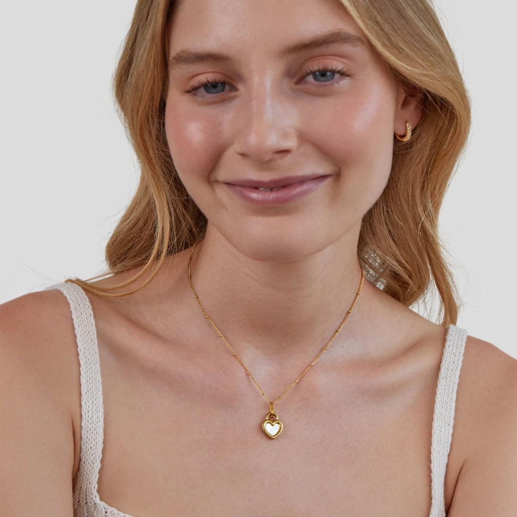 Helga – Gold Necklace Featuring Dual Pendants