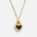 Helga – Gold Necklace Featuring Dual Pendants