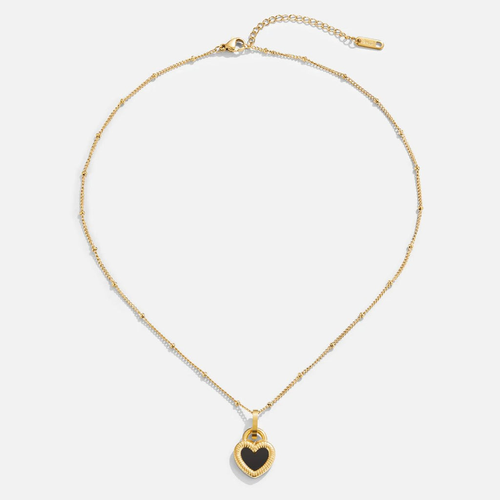 Helga – Gold Necklace Featuring Dual Pendants