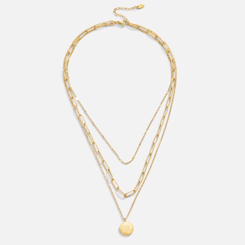 Carolin – Layered Necklace with Circular Pendant