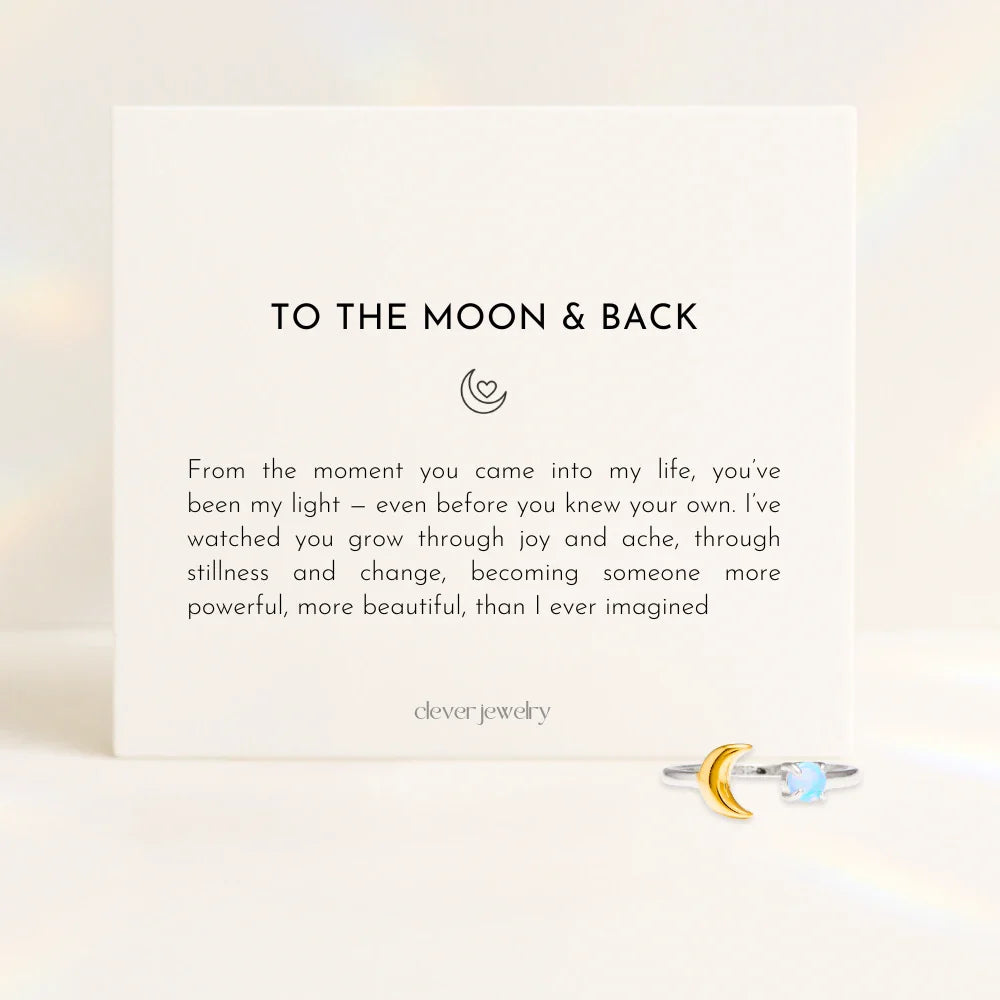 Moon and Back Infinity Ring