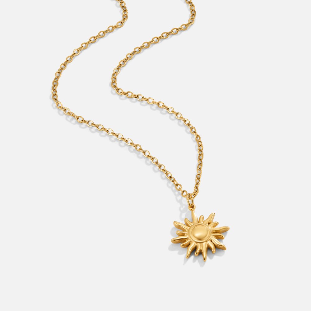 Ronja – Floral Pendant Gold Necklace