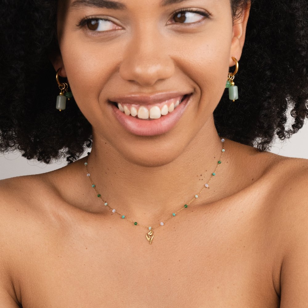 Anneliese – Elegant Gold Necklace with Sleek Snake Design