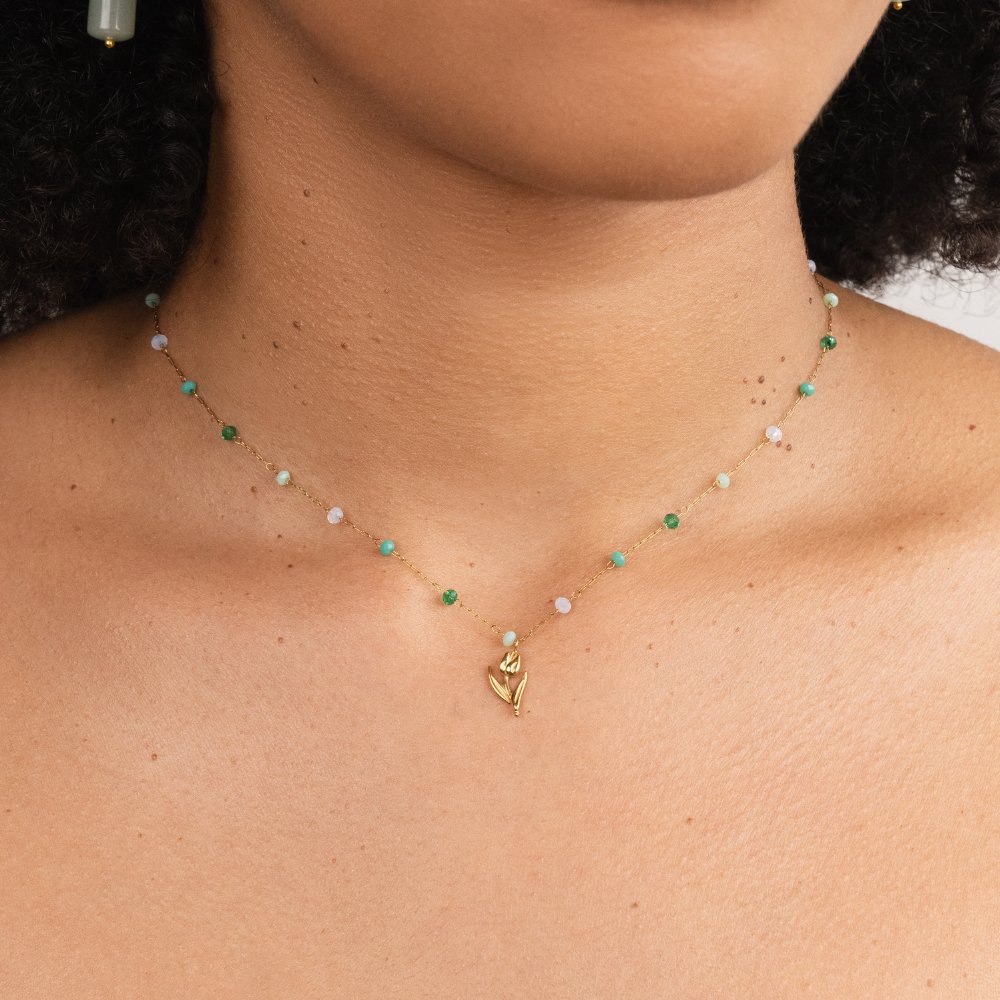 Anneliese – Elegant Gold Necklace with Sleek Snake Design