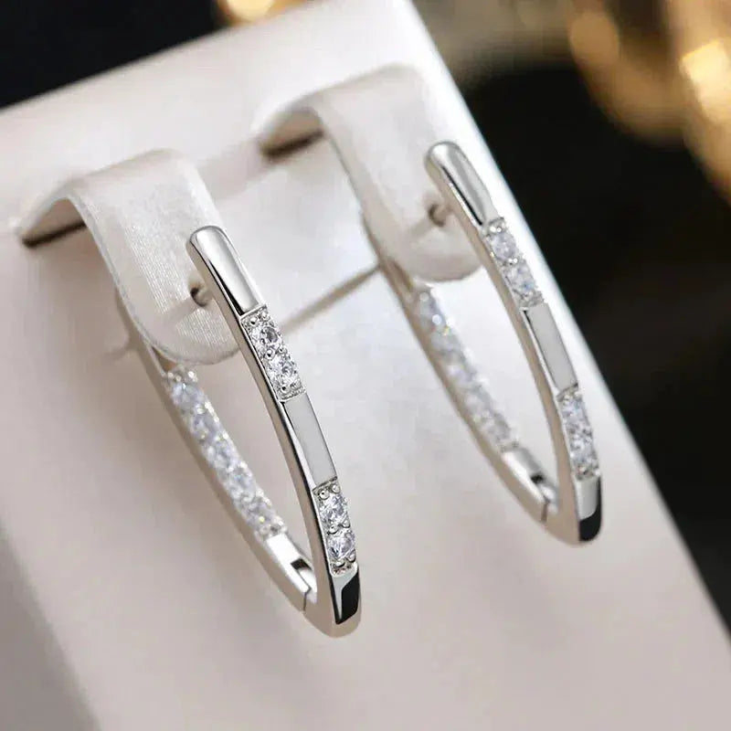 Chic Zirconia Stone Earrings