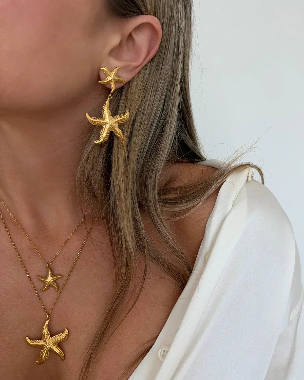 Francesca – Star Pendant Gold Necklace