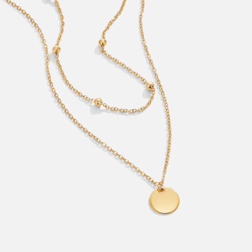 Annalena – Double Gold Pendant Necklace