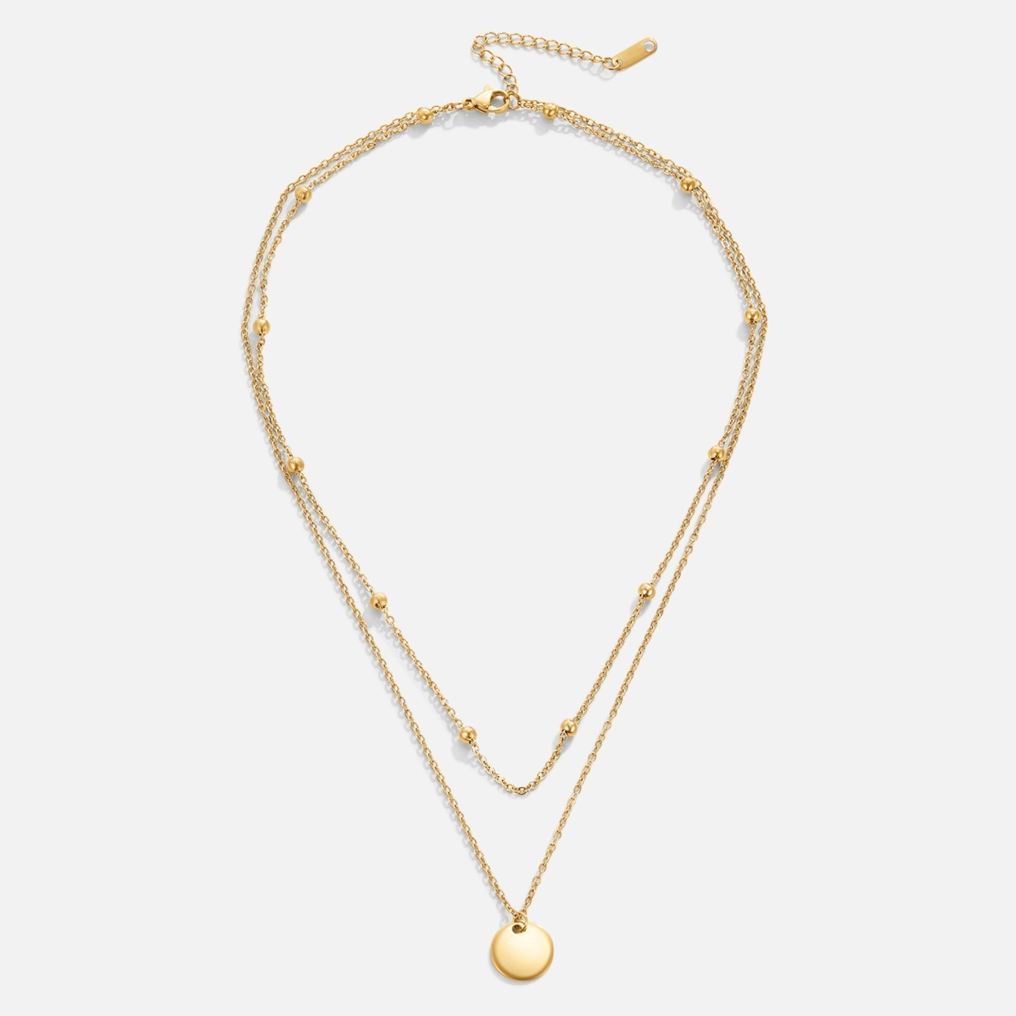 Annalena – Double Gold Pendant Necklace