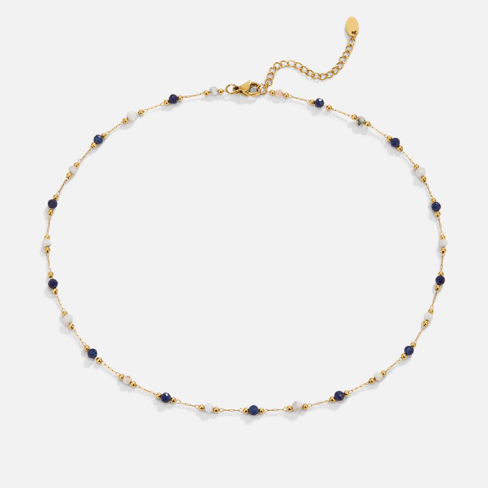 Theresa – Elegant Necklace with Subtle Black and White Accents